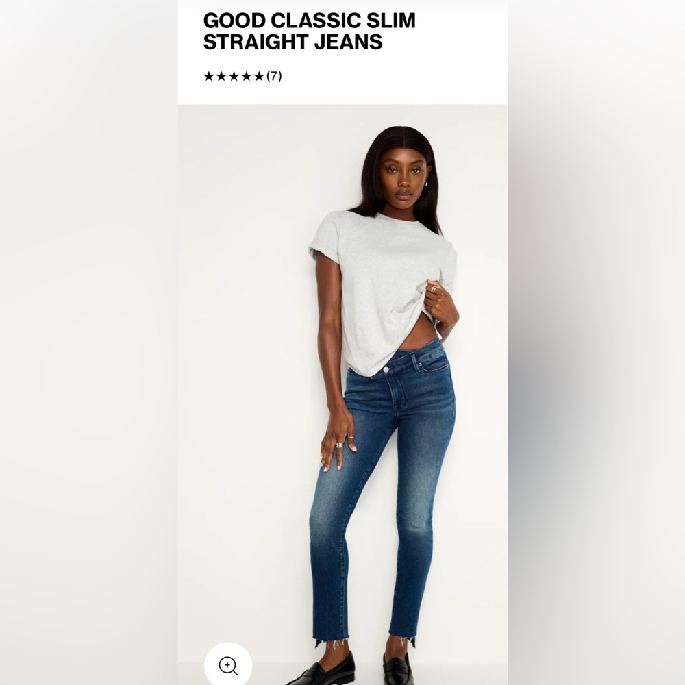 Good American Good Classic Slim Straight Jeans